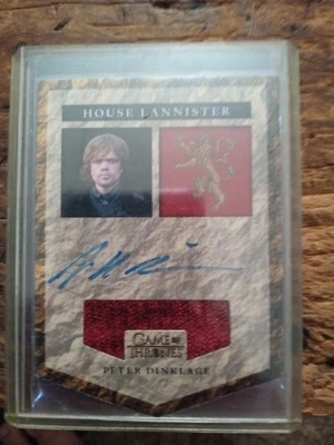 JUEGO DE TRONOS TEMPORADA 5 9 ESTUCHE INCENTIVO PETER DINKLAGE CASA BANNER AUTOMÁTICO ¡NUEVO! Foto 1 de 4