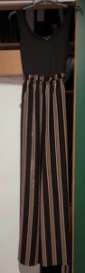 As U Wish black with striped pants jumper junior size medium excellent condition - Picture 1 of 3
