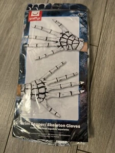 Brand New Smiffys Grim Reaper/Skeleton Gloves Size: One Size Halloween Costume - Picture 1 of 2