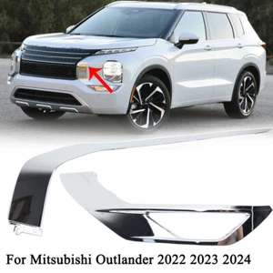 2pcs Left Bumper Chrome Molding Trim Cover For Mitsubishi Outlander 2022 23-2024 - Picture 1 of 21