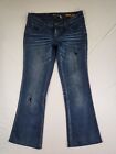 Volcom Jeans Womens Size 7 (Actual 30" Waist) Distressed Bootcut Low Rise Denim
