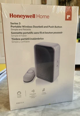 Sellado Honeywell Home - Serie 3: Timbre Portátil Inalámbrico con Pulsador Foto 1 de 4