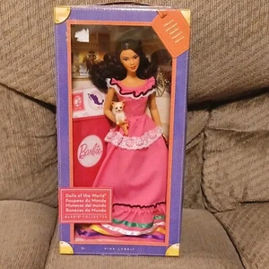 2011 Barbie Dolls of the World Mexico Pink Label Mattel W3374 X3931 Vtg READ - Picture 1 of 10