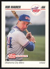 1992 SkyBox Team Sets AAA   Rob Maurer #314 Oklahoma City 89ers