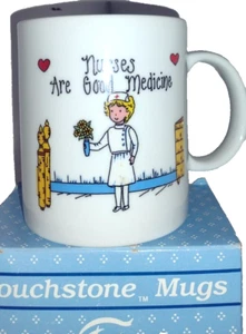 Touchstone Mug NOS Vtg Nurses Are Good Medicine  - Picture 1 of 4