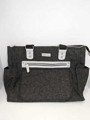 CARTER'S Just One You Dark Heather Gray Fashion Tote Diaper Bag - Image 1 of 4