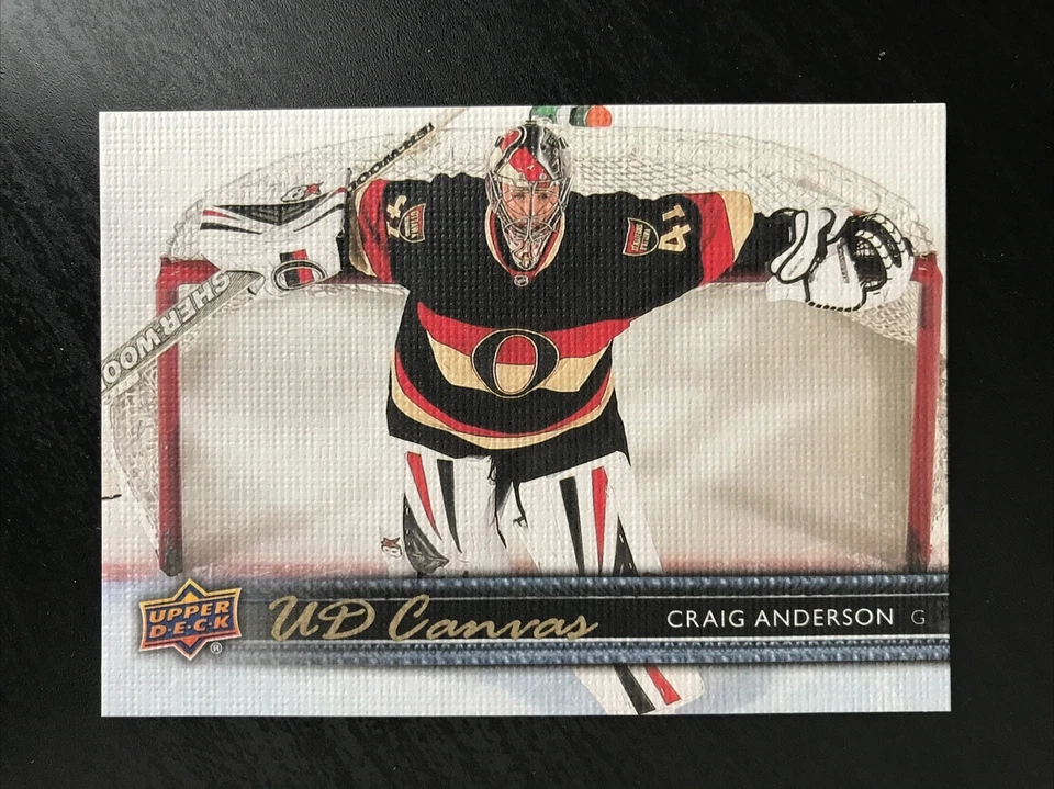 2014-15 Upper Deck UD Canvas #C61 Craig Anderson Ottawa Senators Buffalo Sabres - Image 1 of 2
