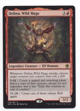 MTG Forgotten Realms Delina, Wild Mage, NM, NBP