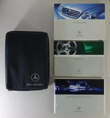 Carpeta de a bordo con manual de instrucciones Mercedes Clase CL C 215 CL 500 - 55 AMG 07/2002 Foto 1 de 4
