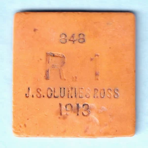 Cocos Keeling Islands. 1913 1 Rupee.. F/F+ - Imagen 1 de 2
