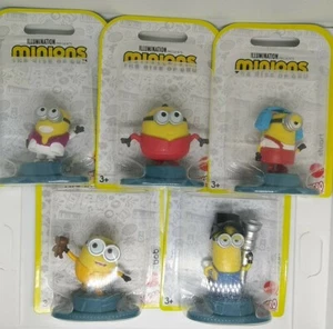 MINIONS: THE RISE OF GRU-MATTEL Nuevo Juego de 5 Micro Colección Pasteles Toppers - Imagen 1 de 7