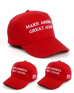 1/2/3/5/10Pcs Red Trump 2024 Hat MAGA Hat Baseball Cap Make America Great Again - Picture 1 of 15