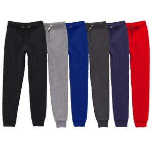 Boy's Slim-Fit Fleece Jogger Sweatpants Jogger Activewear Warm Colors Kids New - Picture 1 of 18