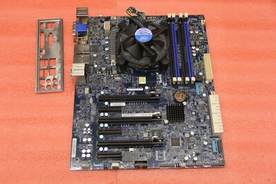Supermicro X10SAT Mainboard / LGA 1150 / Intel Xeon E3-1270 V3 - Bild 1 von 4