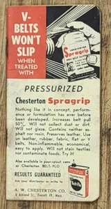 c1950 Writing Pad Everett Massachusetts AW Chesterton Oil Lubricant - Picture 1 of 4