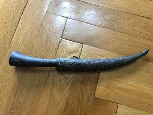 TURKISH OTTOMAN ANTIQUE DAMASCUS KNIFE, DAGGER NO SWORD - Picture 1 of 8