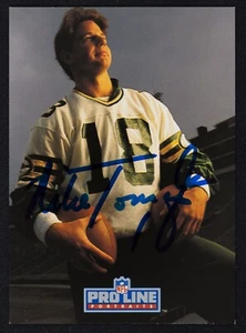Mike Tomczak Signed 1992 Pro Line Portraits Card #366 - Green Bay Packers Auto - Picture 1 of 2