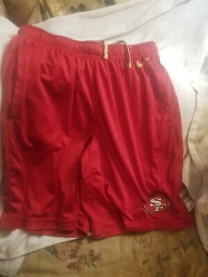 SAN FRANCISCO 49ERS PERFORMANCE SHORTS - MEDIUM - NIKE DRI-FIT - THROWBACKS - Image 1 of 4
