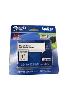 Brother International Tze251 Label Tape - 1" Width X 26.20 Ft - Picture 1 of 2