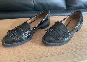 Next Black Ladies Loafers Size 3.5 - Picture 1 of 4