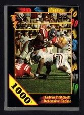 1991 Wild Card Draft 1000 Stripe #2 Kelvin Pritchett  A20 133