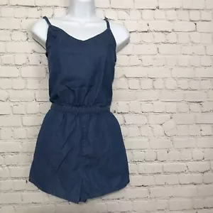 Pagliaccetto donna Forever 21 Chambray taglia small, due tasche, spaghetti strap usato in ottime condizioni - Foto 1 di 8