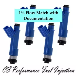 1% Flow Match Denso Fuel Injectors (4) 23250-21040 set for 03-08 Toyota 1.8L L4 - Foto 1 di 5