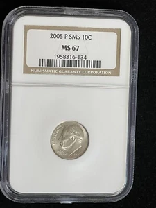 2005 P SMS MS67 Roosevelt Dime 10c Special Mint Set NGC - Picture 1 of 7