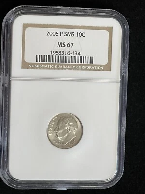 2005 P SMS MS67 Roosevelt Dime 10c Special Mint Set NGC Philadelphia Mint - Image 1 of 4