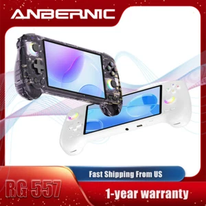 Consola de Juegos Portátil ANBERNIC RG557 Android 14 5.48' Pantalla AMOLED 256G 8K+Juego - Imagen 1 de 17