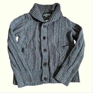 Oshkosh Classic Cable Knit Button Down Warm Grandpa Cardigan Sweater - Picture 1 of 3