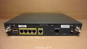 Routeur G sans fil Cisco 871W - 54 Mbit/s 4 ports 10/100 exclus bloc d'alimentation et antennes - Photo 1/3