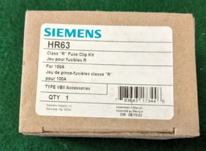 Kit de clip de fusible Siemens clase "R" para 100 amperios HR63 - Imagen 1 de 2