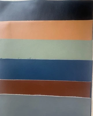 Premium Real Hand Tanned Leather Grey, Green, Blue, Brown, Black Pre-Cut - Image 1 of 4