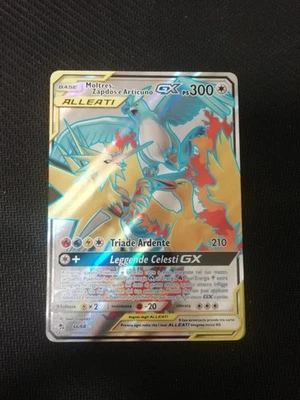 Carta Pokémon Moltres e Zapdos e Articuno GX 66/68 Destino Sfuggente Ita Good - Immagine 1 di 4
