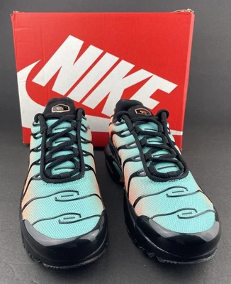 Nike Air Max Plus 'Miami South Beach' Tenis Negros, Talla 2Y FZ0023-037 Foto 1 de 4