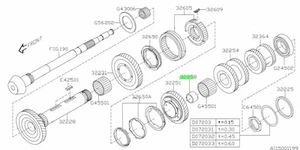 Bushing-Driven Gear 2nd For: Subaru Impreza GDB STI 01-07 - Picture 1 of 1