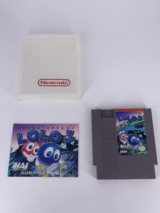 Adventures of Lolo 3 (NES Nintendo) TESTED and WORKING W/Manual No Box - Picture 1 of 11