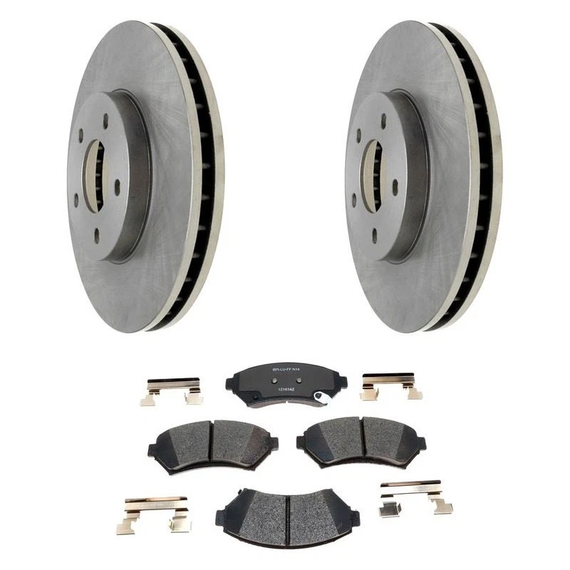 For Pontiac Montana 02-04 Raybestos R-Line Plain Front Brake Kit w Ceramic Pads Foto 1 de 4
