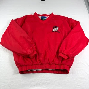 Vintage Georgia Bulldogs Jacke Herren XL rot Windbreaker Pullover bestickt NCAA - Bild 1 von 11