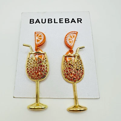 Pendientes Baublebar “Aperoly Ever After” 2.5” Gota Perforada Cuelga Nuevo Festivo Foto 1 de 4