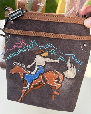 NWT Montana West Crossbody Embroidered Bucking Horse Cowgirl Rodeo MW1297-8366CF - Image 1 of 4
