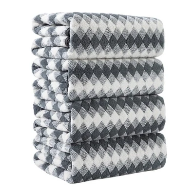 Juego de 4 toallas de baño grises, toallas de baño grandes 35X70 pulgadas 600 GSM secado rápido para... Foto 1 de 4