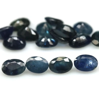 9,94 карата Овальный синий сапфир с подогревом 16 шт. Мадагаскар - Изображение 1 из 4