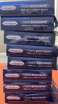 (LOT of 8) 2023/24 Panini Prizm Basketball Hanger Box SEALED NEW White Ice Prizm - Image 1 of 4