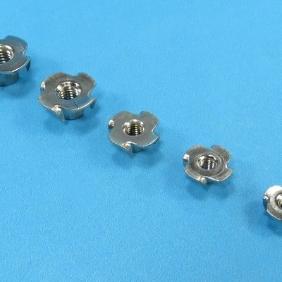 Einschlagmuttern Edelstahl V2A M4 M5 M8 M10 Gewinde Mutter für Holz - Bild 1 von 2