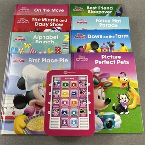 Disney Jr Minnie Mouse Me Reader Electronic Reader and 8 Sound Books Tested - Foto 1 di 15
