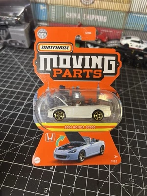 Matchbox Moving Parts 2004 Honda S2000 White Mint New - Image 1 of 4