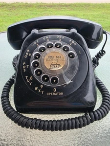 Vintage Automatic Electric Rotary Dial Telephone Leigh Electric Co - Zdjęcie 1 z 7