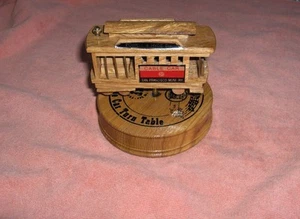 Vintage Cable Car Music Box Left Heart San Francisco - Picture 1 of 1